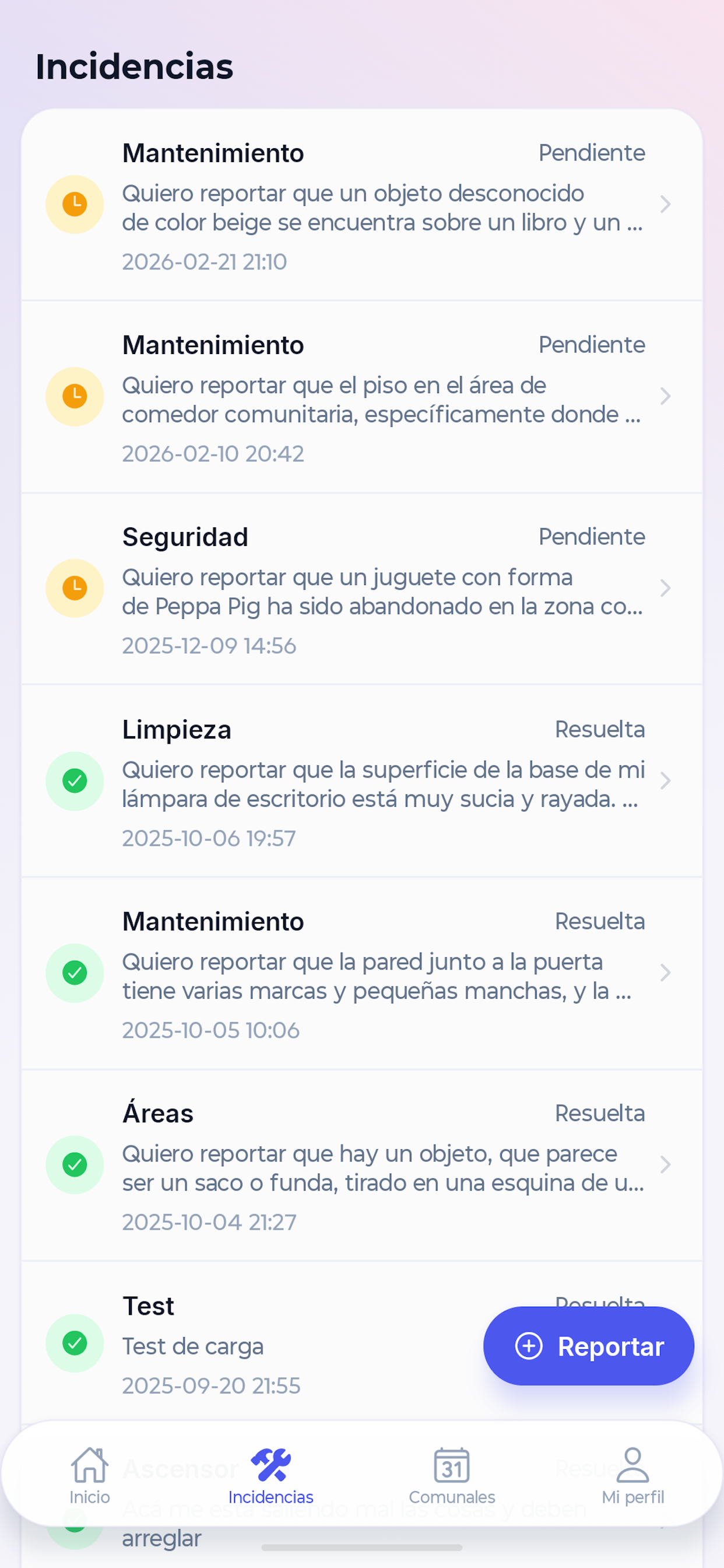 Gestión de incidencias y seguimiento